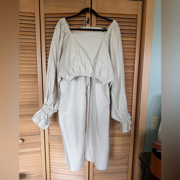 3234u Tops - 3234u Matching Set - Linen/Cotton Set (top+pants)